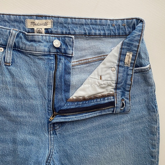 Madewell The Curvy Perfect Vintage Jean Cropped Distressed Size 32 - Picture 10 of 16